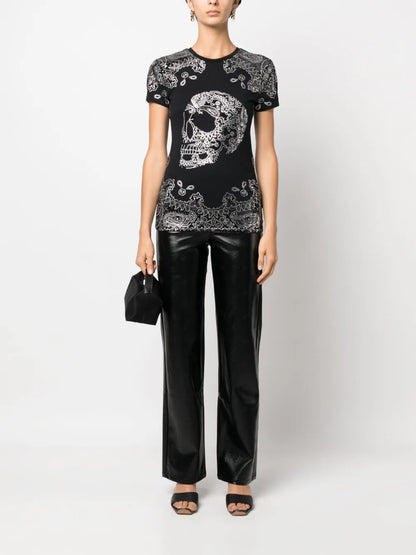 Bandana Rhinestone-Embellished T-Shirt