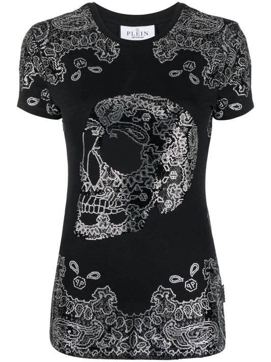 Bandana Rhinestone-Embellished T-Shirt
