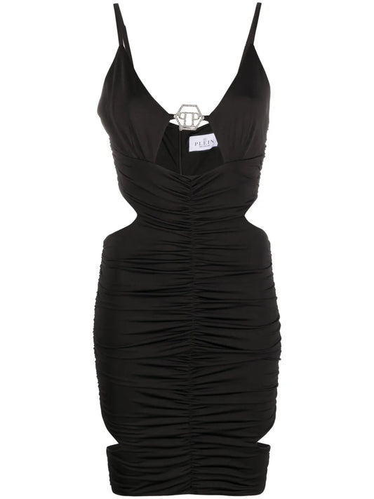 Cut-Out Ruched Minidress