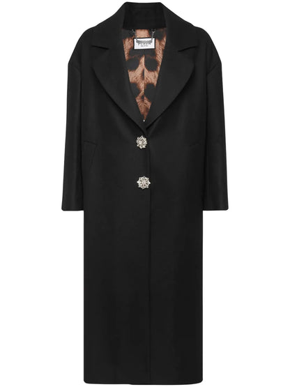 Crystal-Embroidered Skull Coat