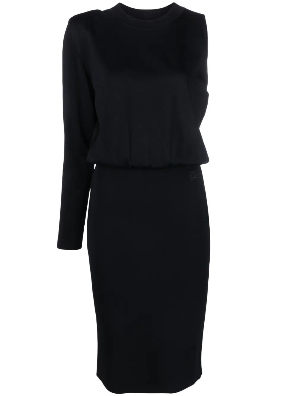 Single-Long Sleeve Mid Dress
