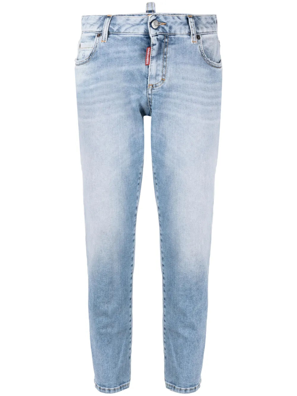 Mid-Rise Cropped Jeans