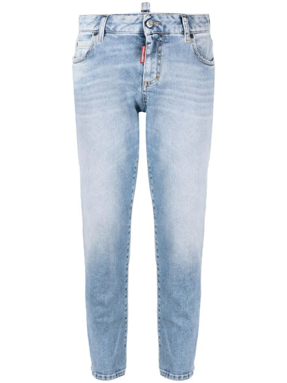 Mid-Rise Cropped Jeans