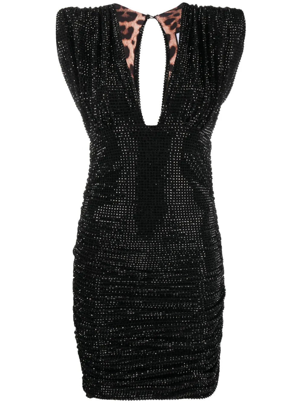 Crystal-Embellished Mini Dress