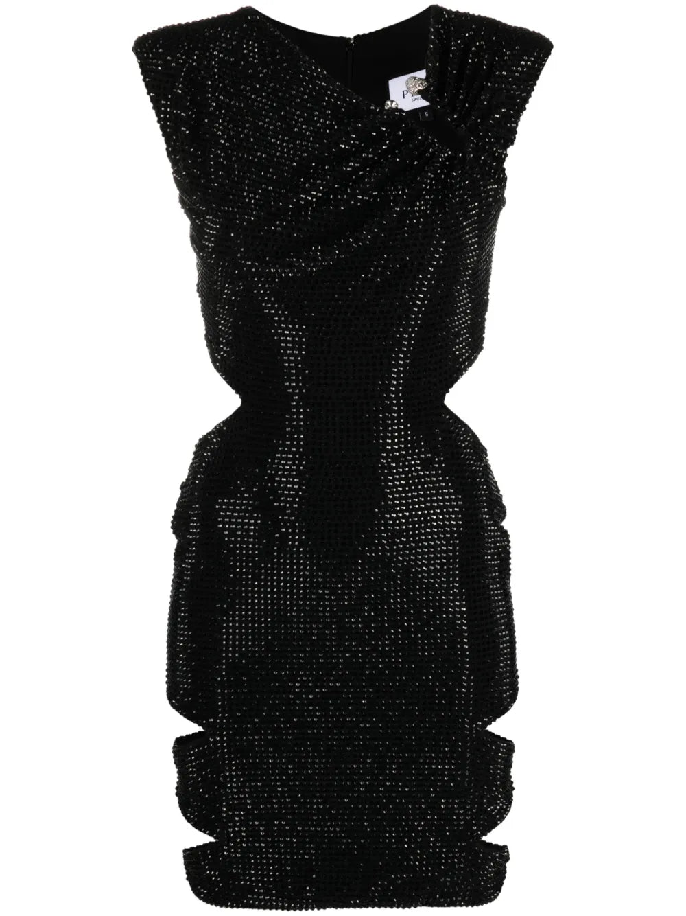 Crystal-Embellished Mini Dress