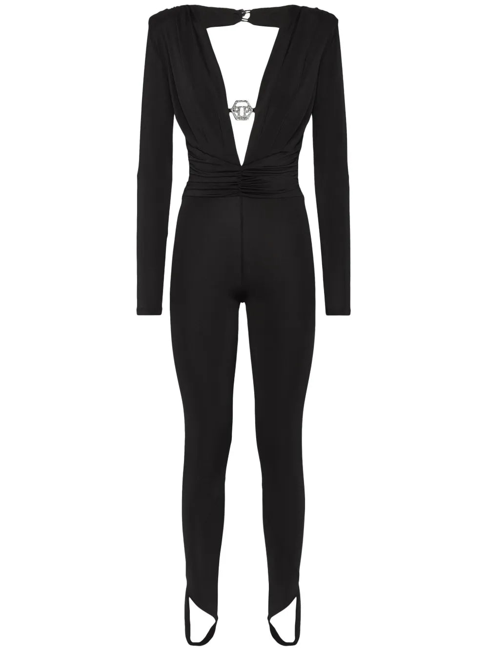 Shoulder Padded Bodycon-Design Jumpsuit
