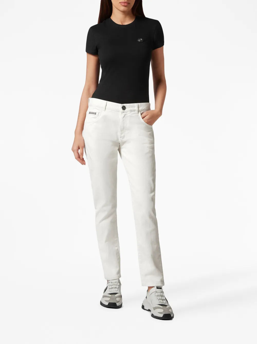 Straight-Leg Denim Trousers