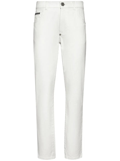 Straight-Leg Denim Trousers