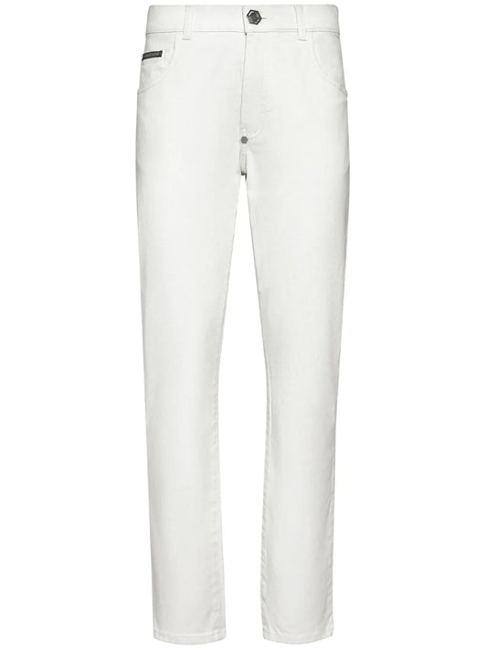 Straight-Leg Denim Trousers