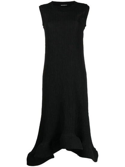 Ruffle Hem Mid-Length Dress
