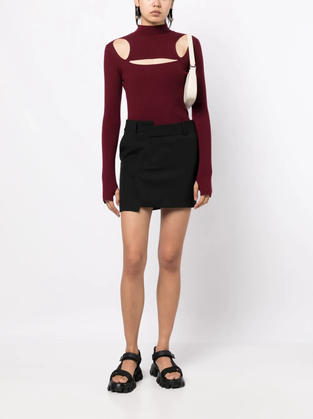 Asymmetric Mini Skirt