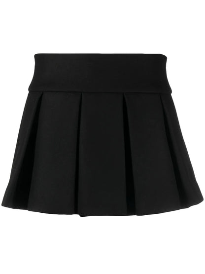 Pleated A-Line Skirt