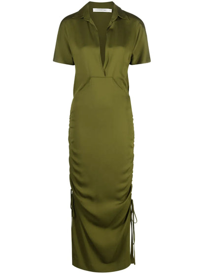 Short-Sleeve Midi Dress