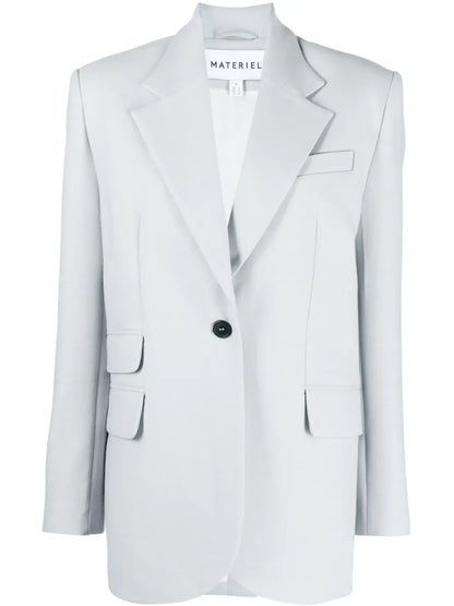 Notch-Lapel Single-Breasted Blazer