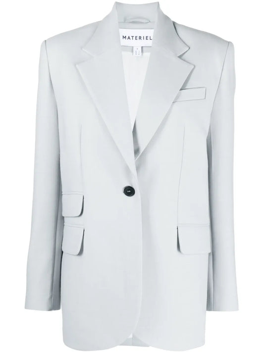 Notch-Lapel Single-Breasted Blazer