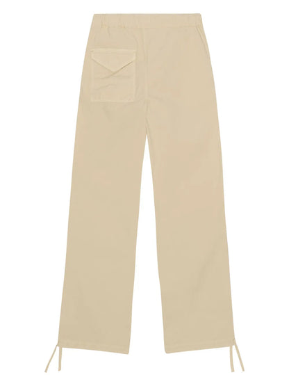 Drawstring Straight-Leg Trousers