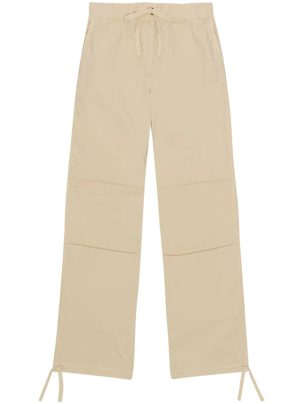 Drawstring Straight-Leg Trousers