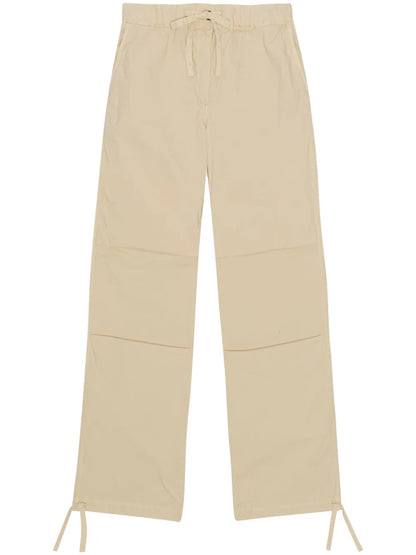 Drawstring Straight-Leg Trousers