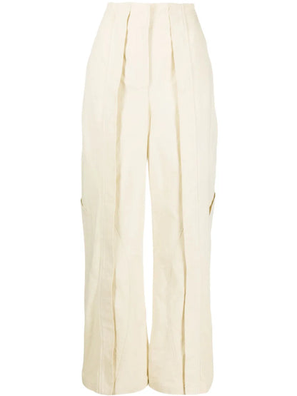Cocosolo Straight-Leg Cotton Trousers
