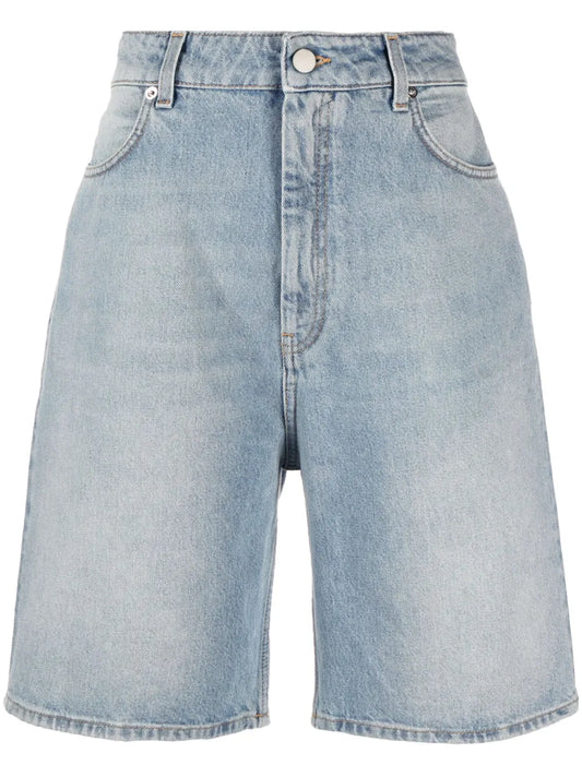 Washed Denim Organic Cotton Shorts
