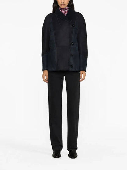 Abeni Wrap Suede Coat