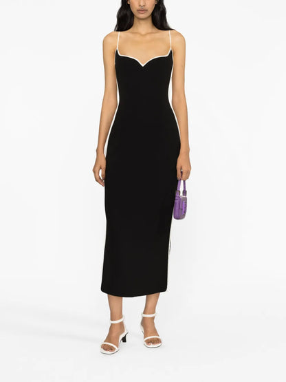 Sweatheart-Neck Maxi Dress