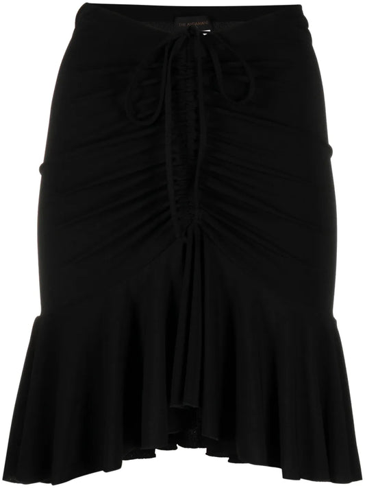 Natasha Ruched Drawstring Miniskirt