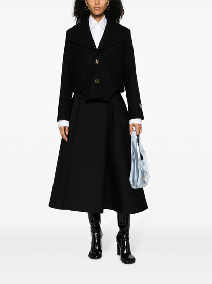 Cut-Out Cropped Jacket