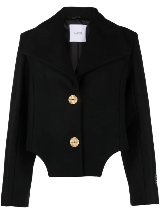 Cut-Out Cropped Jacket