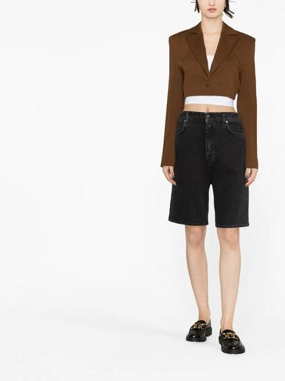 Washed Denim Organic Cotton Shorts