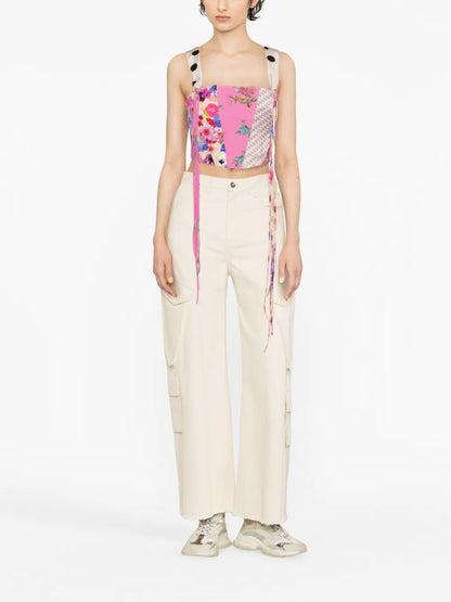 Patchwork Corset Top