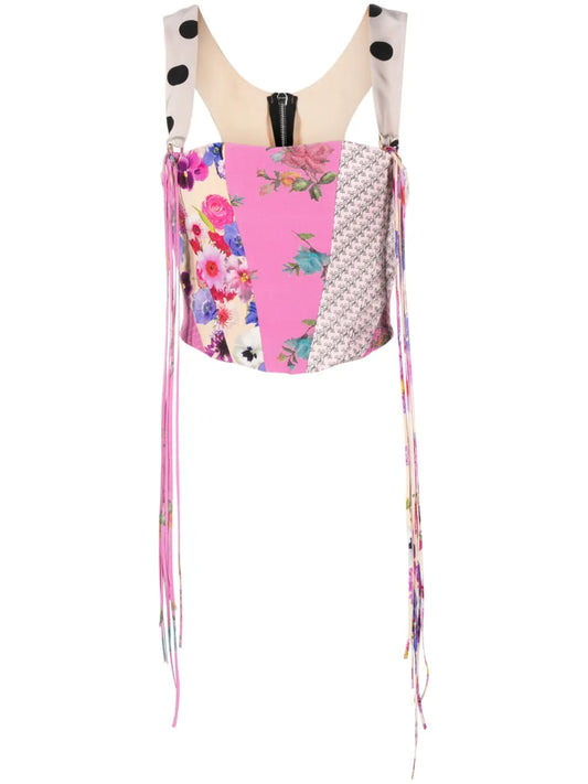 Patchwork Corset Top