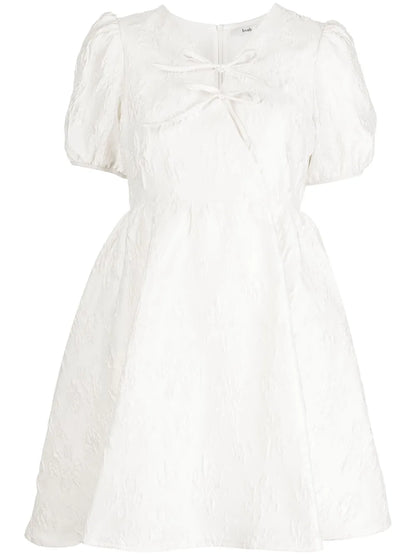 Patterned-Jacquard Dress