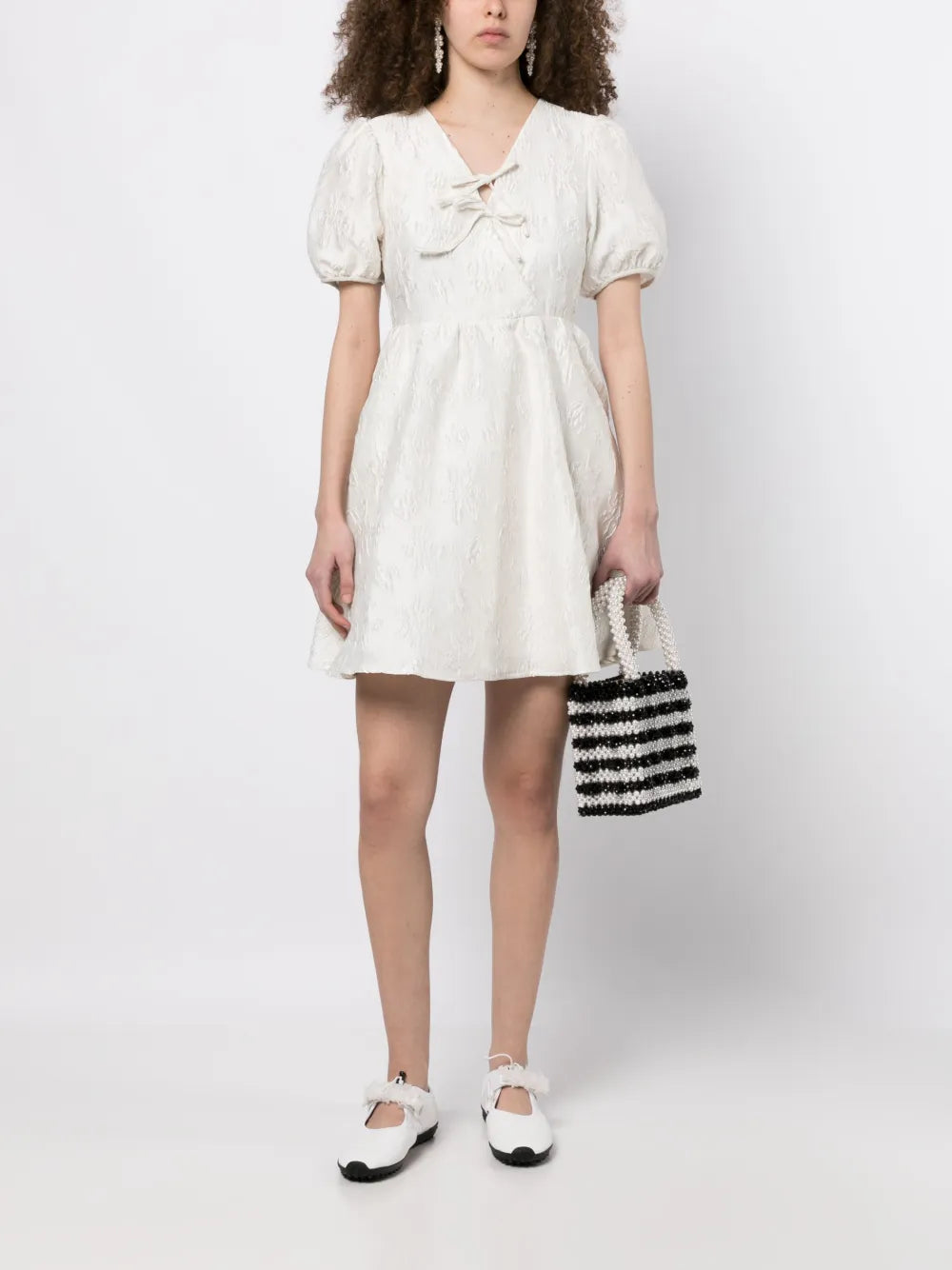 Patterned-Jacquard Dress