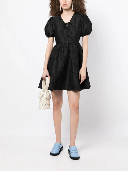 Patterned-Jacquard Dress