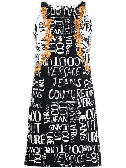 Graphic-Print Sleeveless Dress