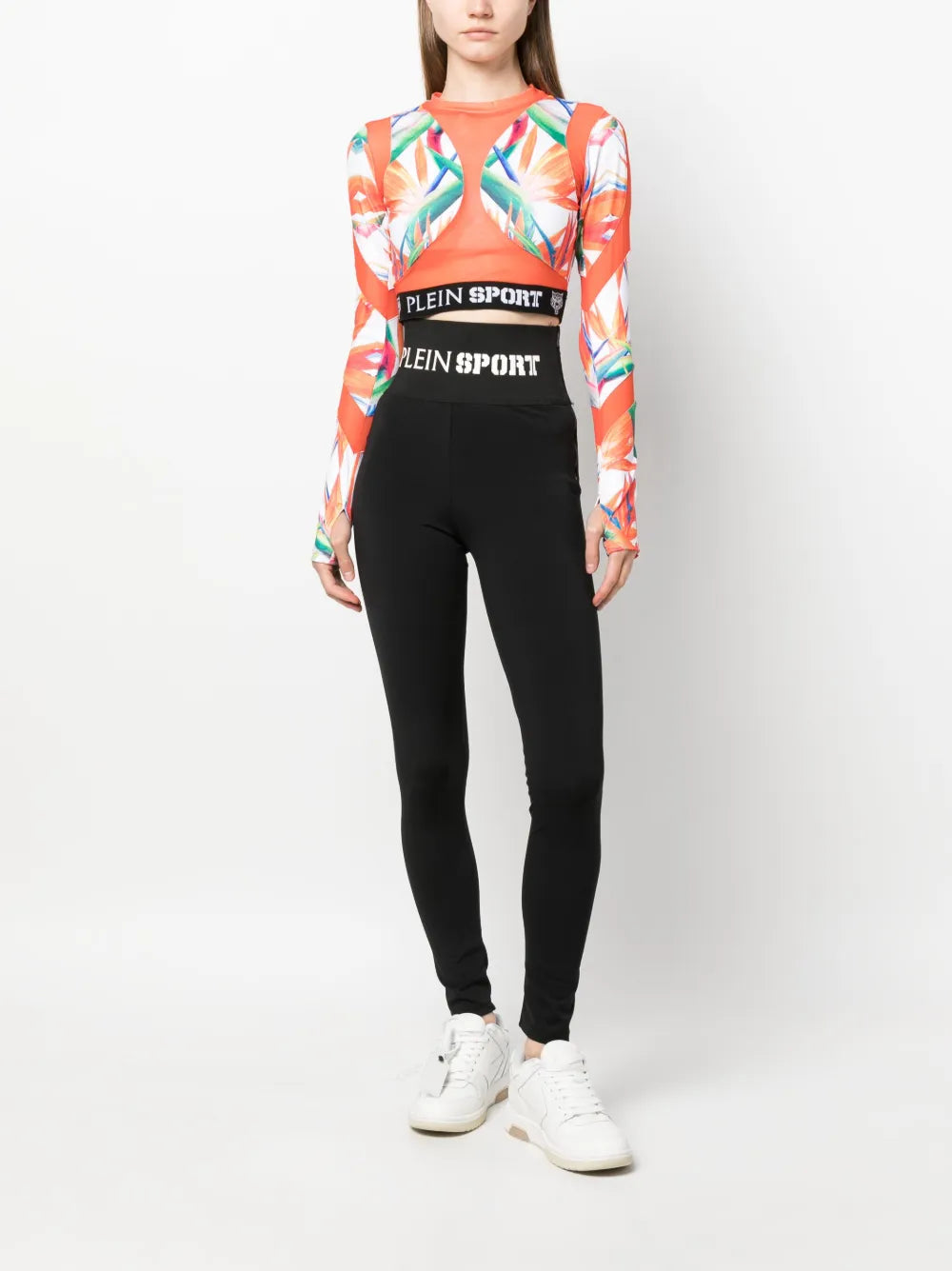 Baroque-Tiger High-Waist Leggings