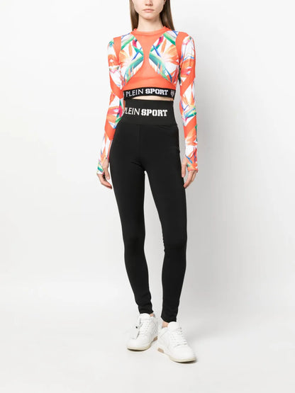 Baroque-Tiger High-Waist Leggings