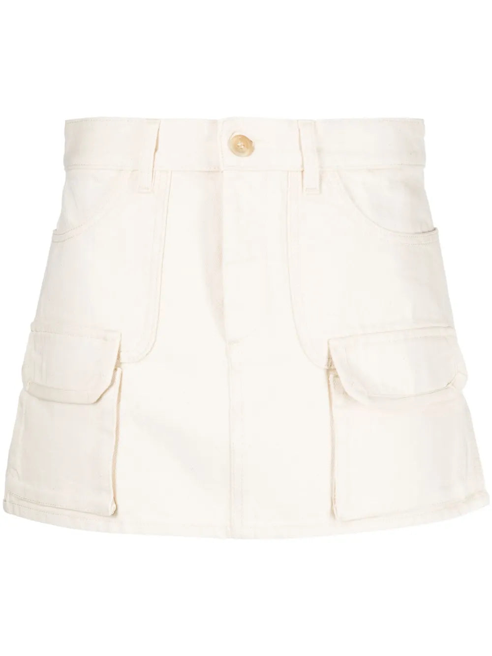 Flap Pocket-Detail Miniskirt