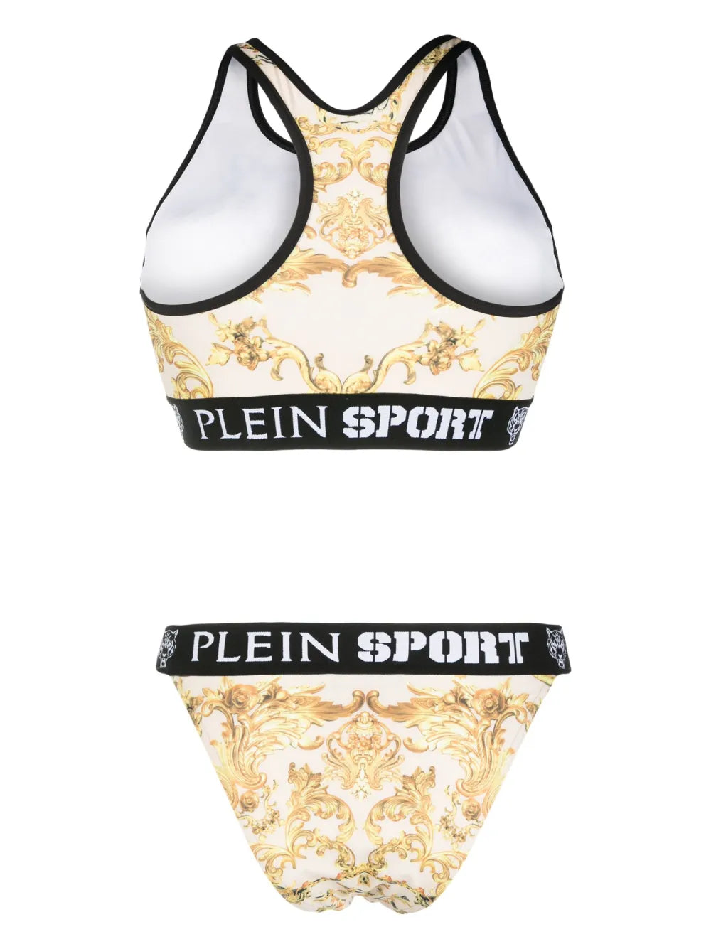 Baroque-Print Bikini Set