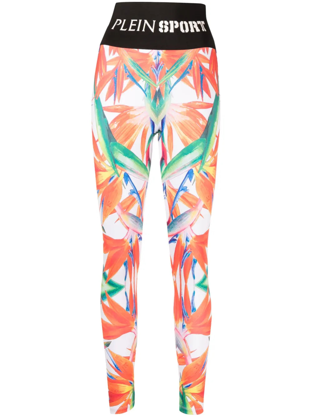 Floral-Print Stretch Leggings