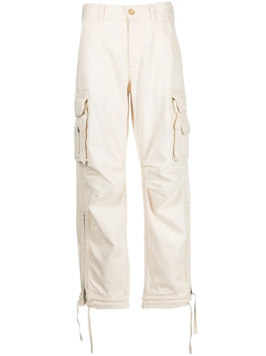Gathered-Detail Cargo Trousers