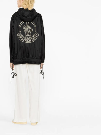 Logo-Print Hooded Rain Jacket