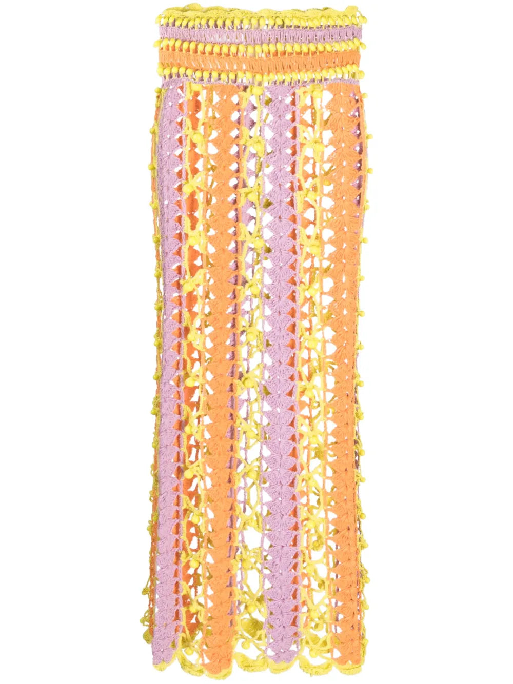 Argento Open-Knit Maxi Skirt