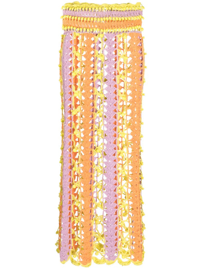 Argento Open-Knit Maxi Skirt