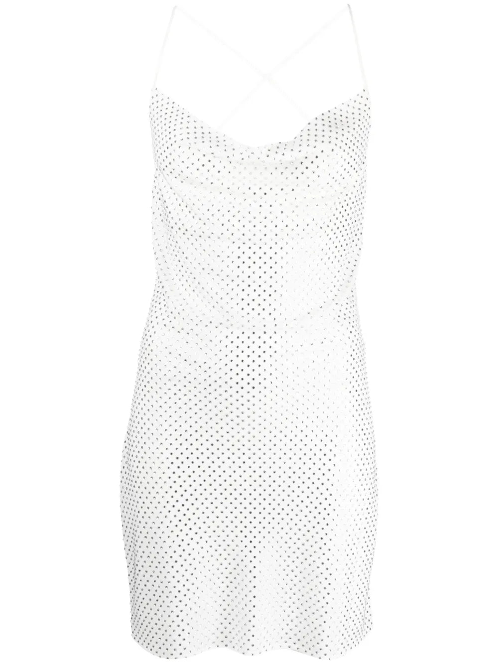 Stud-Embellished Mini Dress