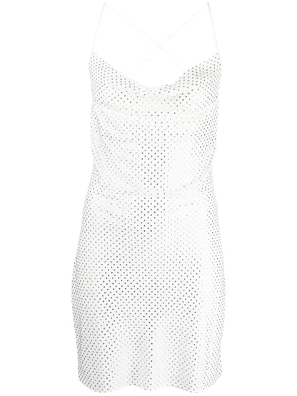 Stud-Embellished Mini Dress
