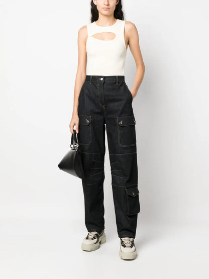 Cut-Out Detail Sleeveless Top