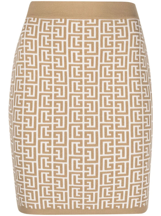 Monogram-Jacquard Miniskirt