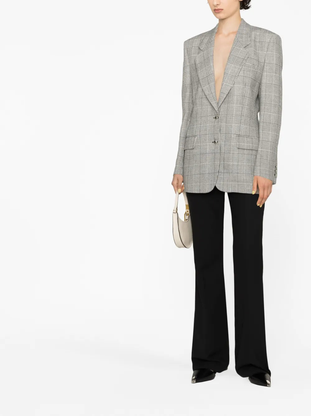 Prince Of Wales Check Single-Breasted Blazer